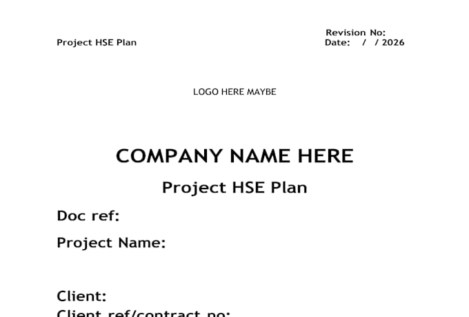 write professional risk assessment, sops and method statements for your project